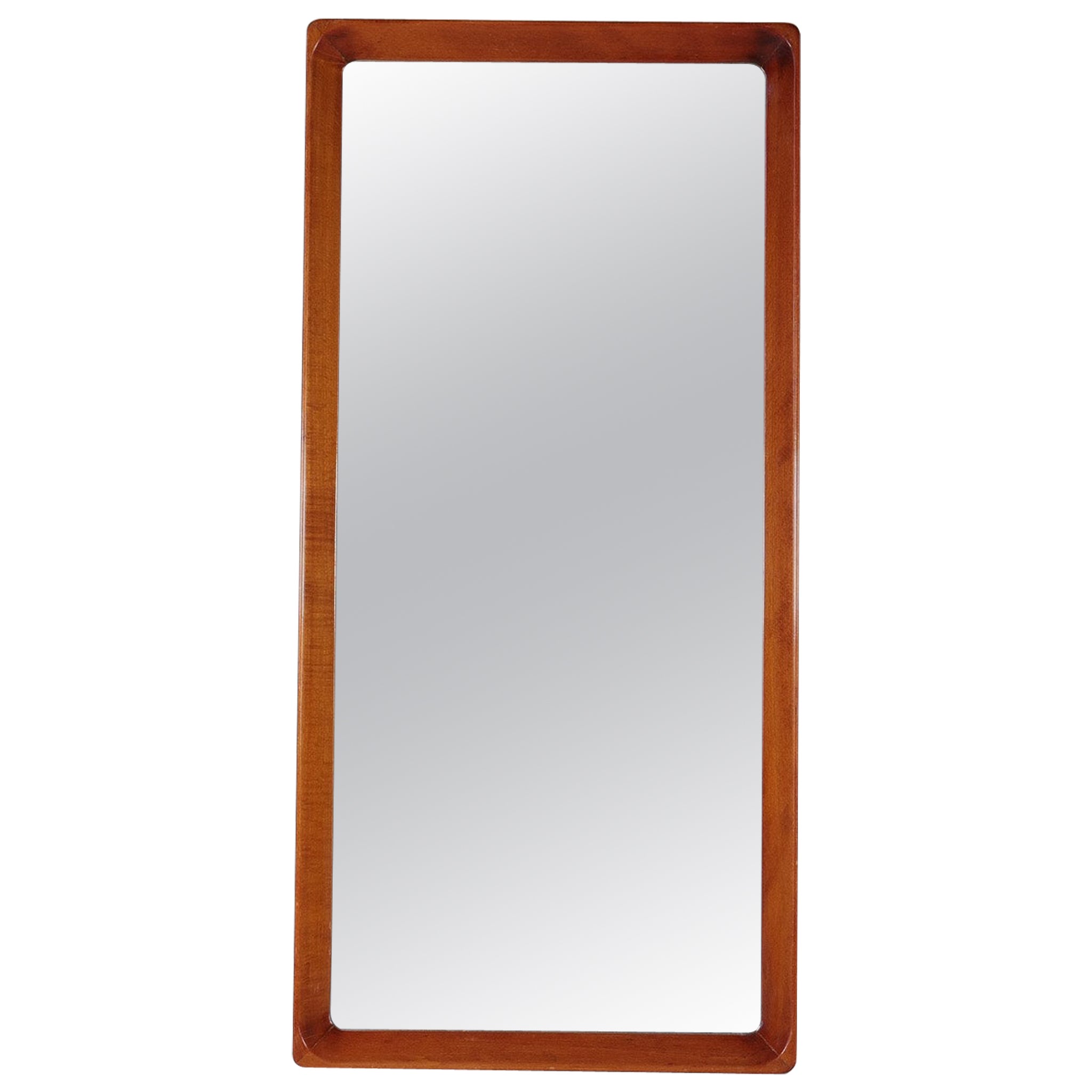 Swedish Modern Mirror in Mahognay 1940s For Sale
