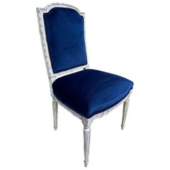 Chaise française tapissée du 19e siècle