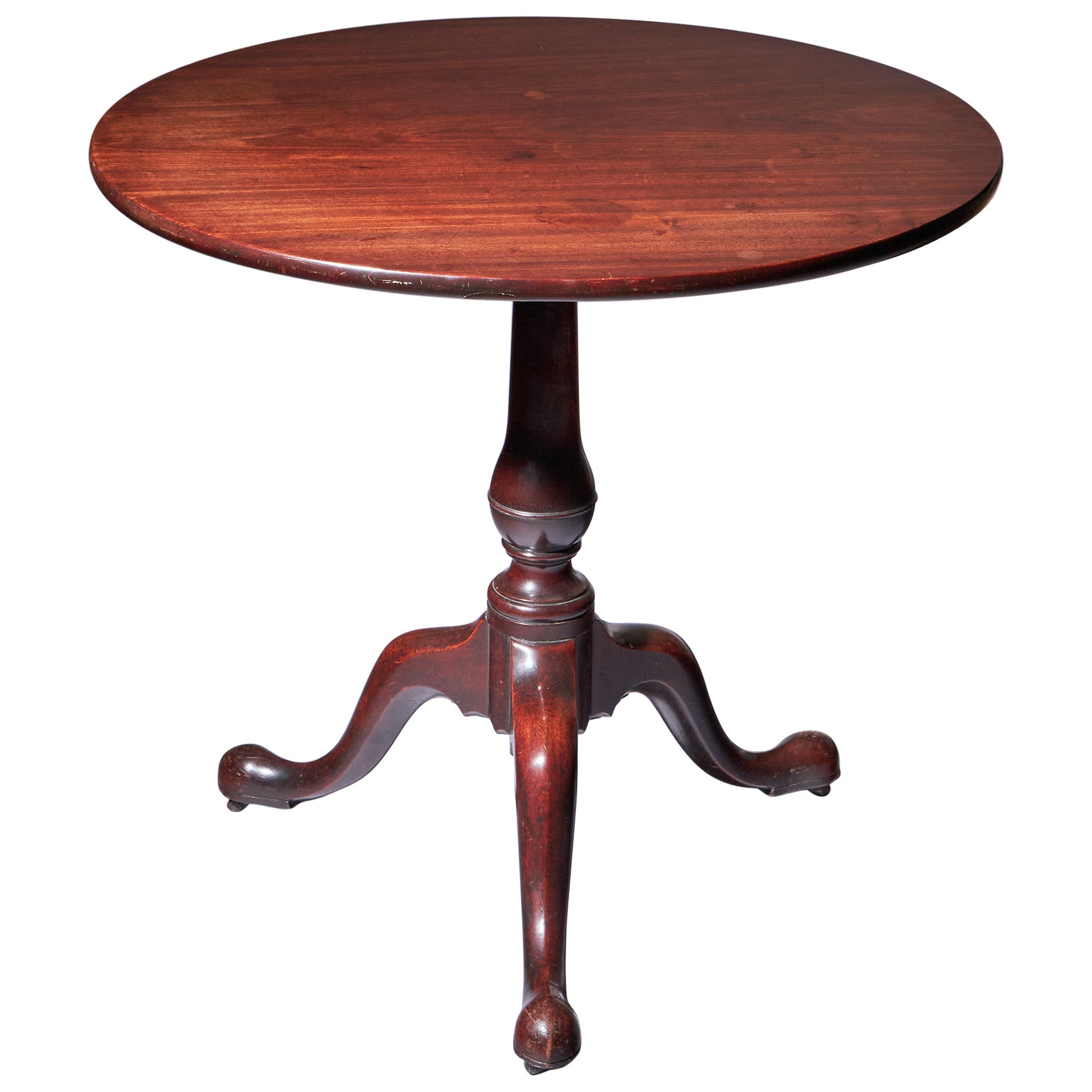 Mesa trípode de caoba Jorge III del siglo XVIII, circa 1770