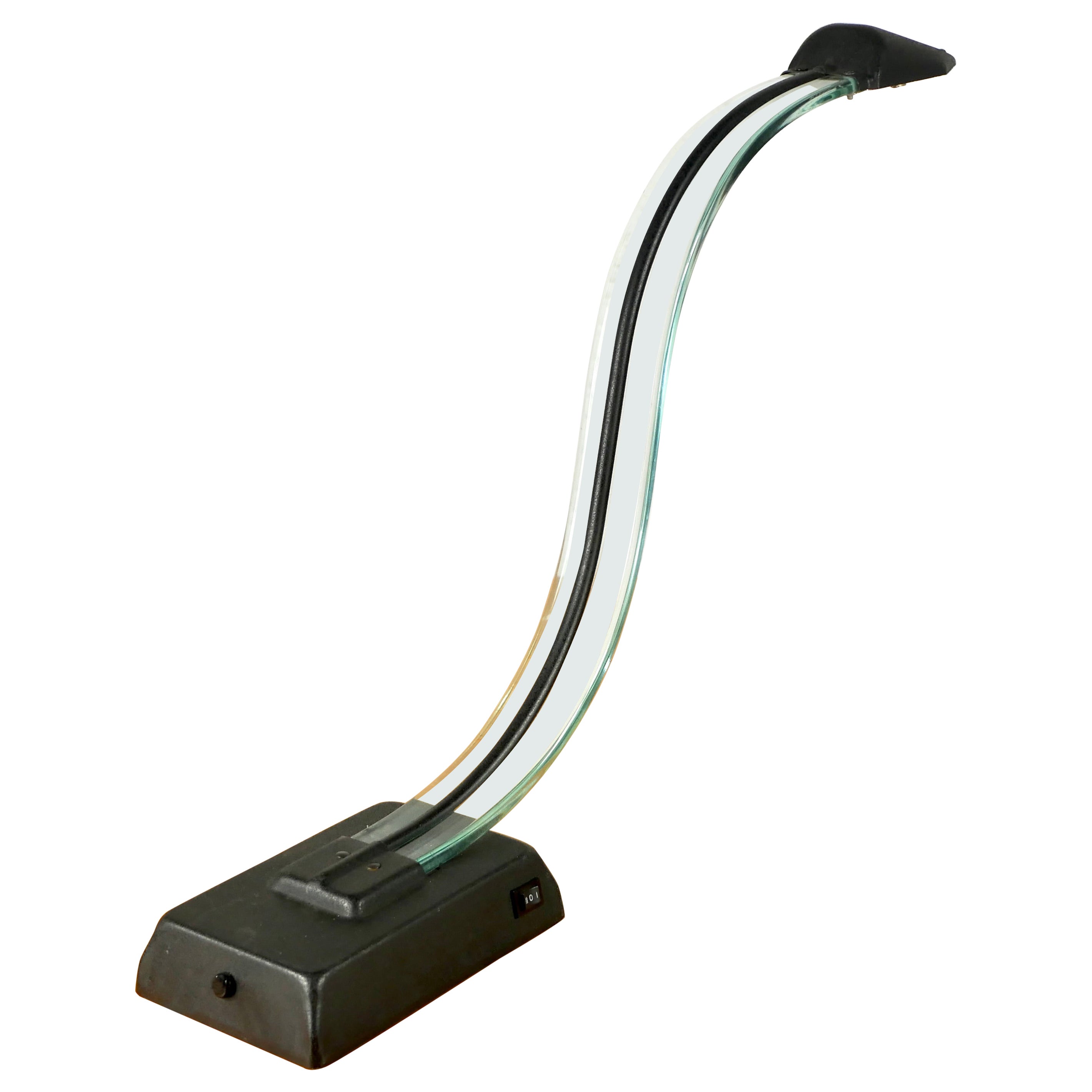 Lampe cobra postmoderne de Lumijura, années 1980 en vente