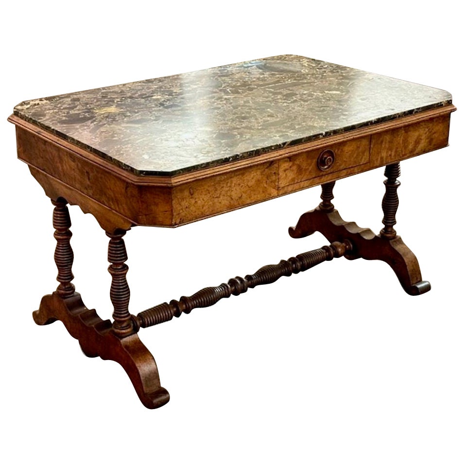 Continental Walnut Occasional Table For Sale