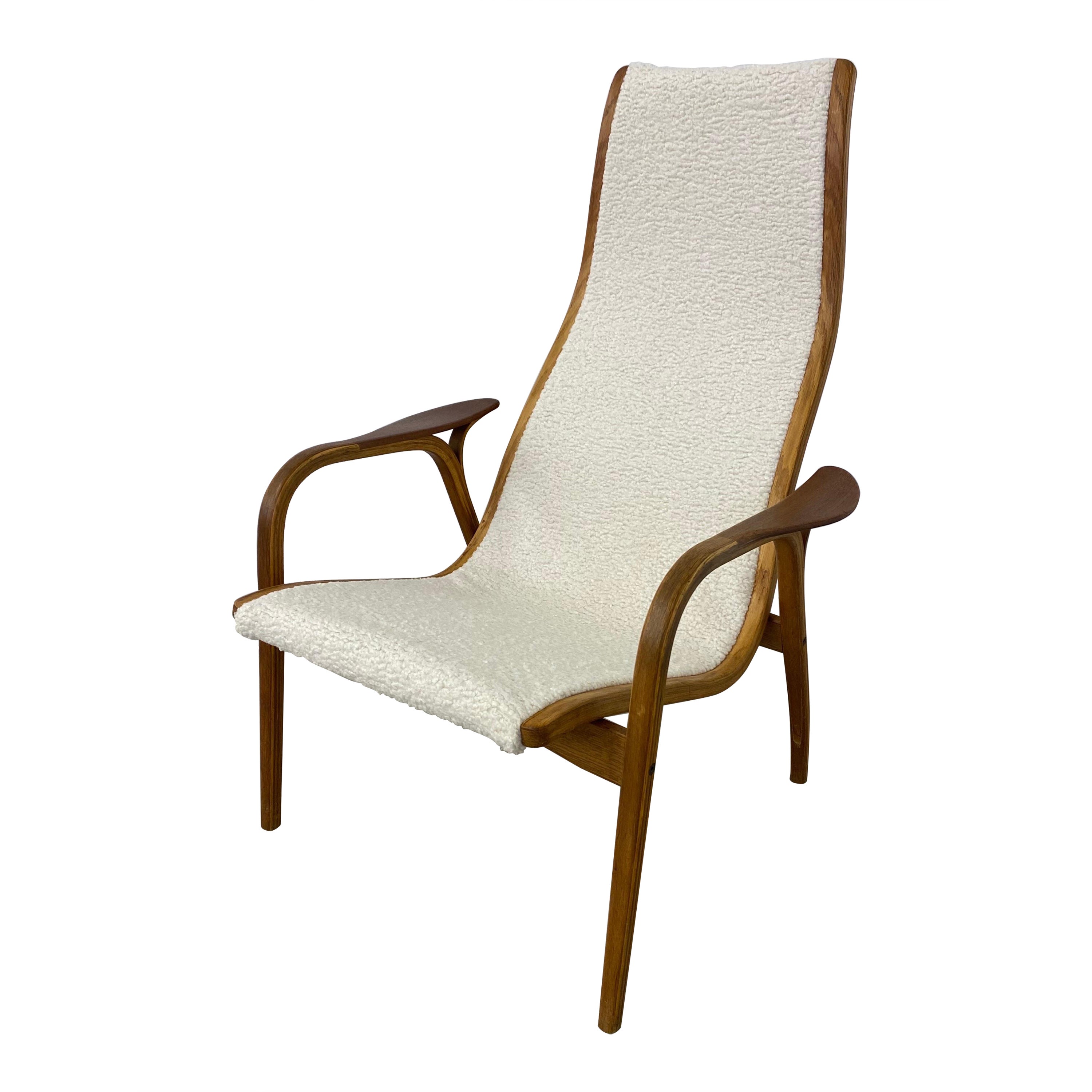 Yngve Ekstrom High Back Lamino Lounge Chair by Swedese