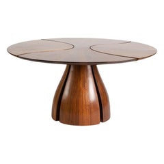 Used Michael Coffey, Commissioned "Lily Pad" Wooden Dining Table, United States, 1980