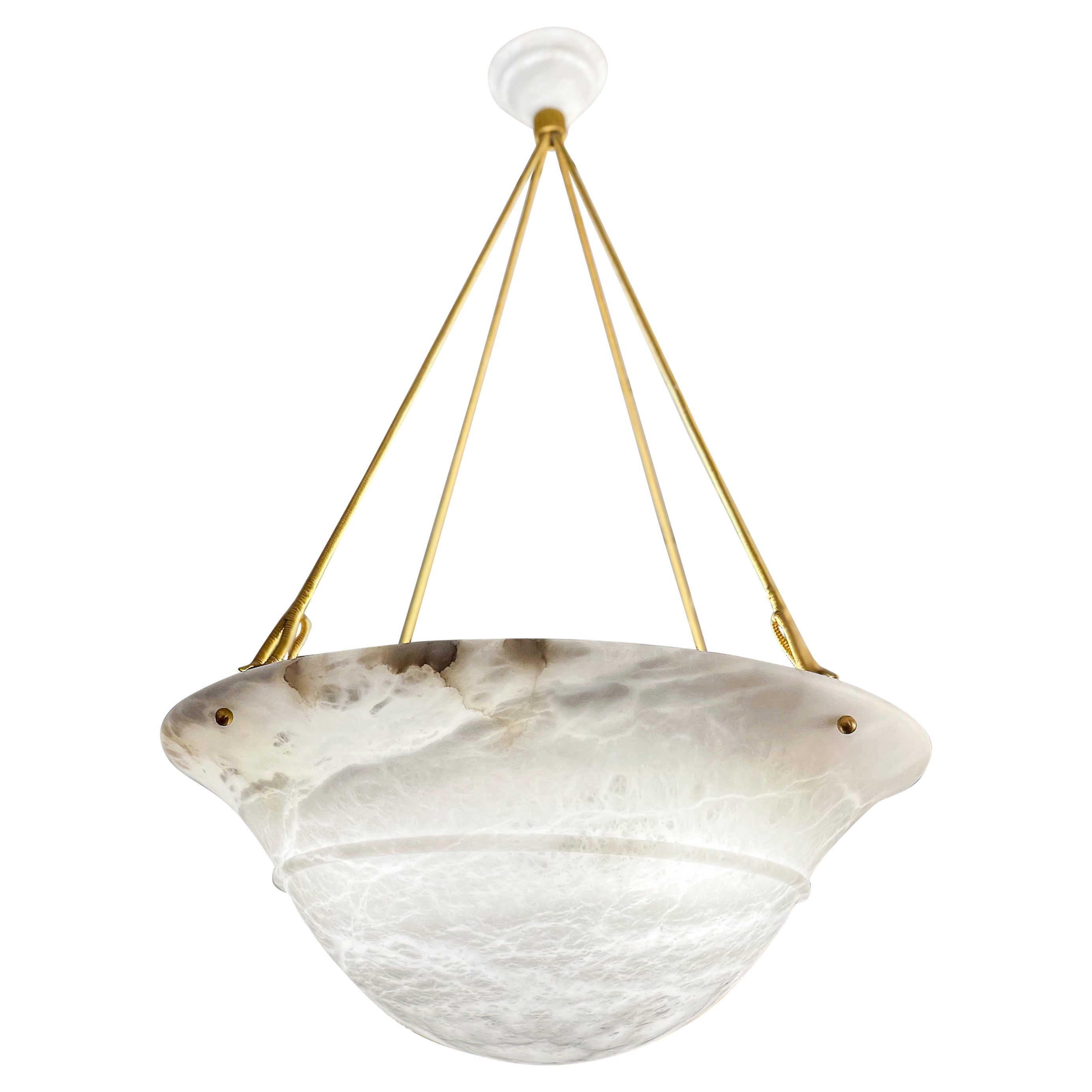 Alabaster Tureen Pendant, Sweden 1940 