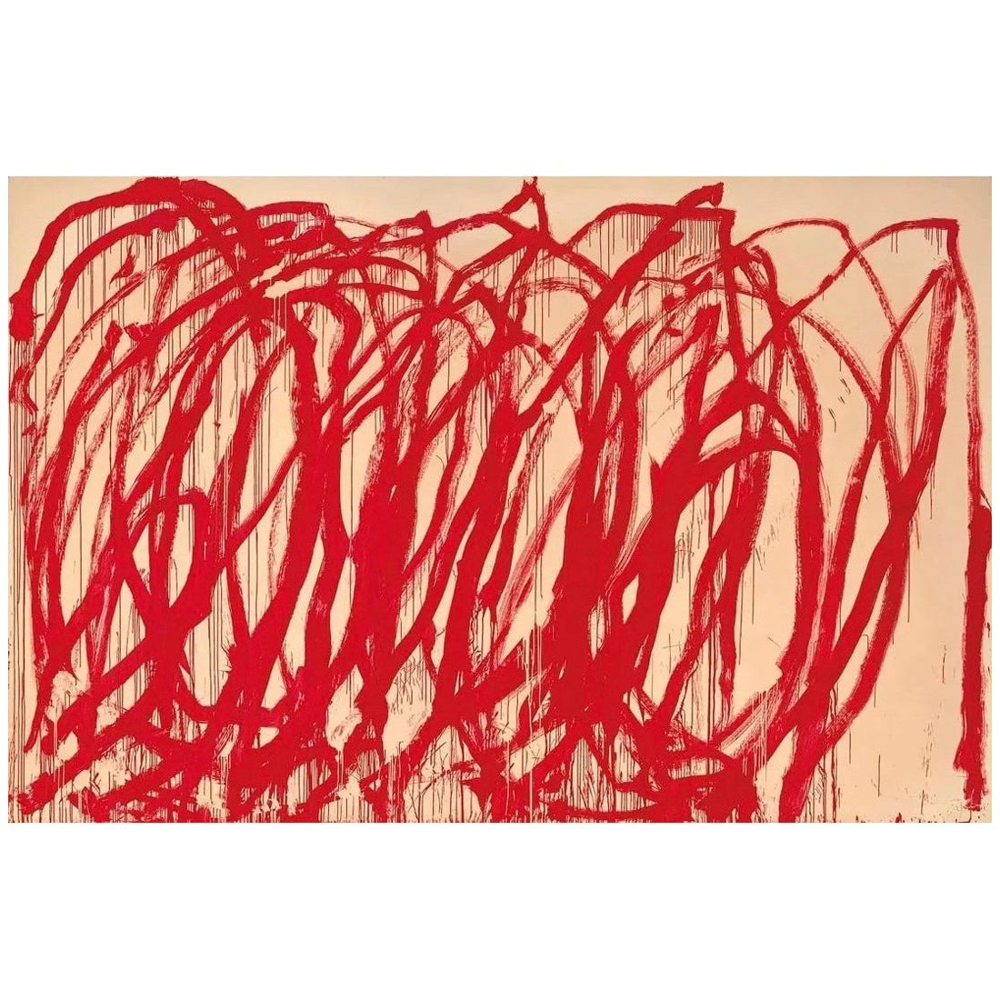 Cy Twombly "Untitled" Offset Lithograph For Sale