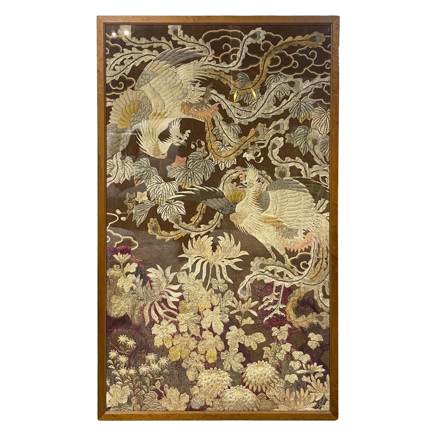 Japanese Silk Tapestries 68 For Sale on 1stDibs japanese silk wall hanging japanese silk tapestry silk japanese painted wall hanging