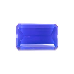 196ct Emerald-Cut Dark Blue Topaz Gemstone 