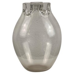 Fioriera in vetro di Murano di Alfredo Barbini, Vetreria Barbini Murano, firmata, 1970