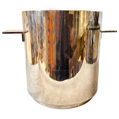 1960s Modernist Silver Plated Wine Cooler By Lino Sabattini for Christofle