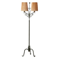 Forged Iron Floor Lamp, Taidetakomo Hakkarainen, Early 20th Century