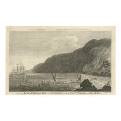 Antique Final Voyage: The Death of Captain Cook at Kealakekua Bay, Hawaii, 1779
