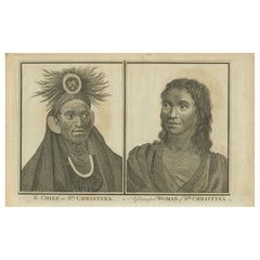 Führerschaft auf der Insel: The Chief und eine Principal Woman von Santa Cristina, um 1785