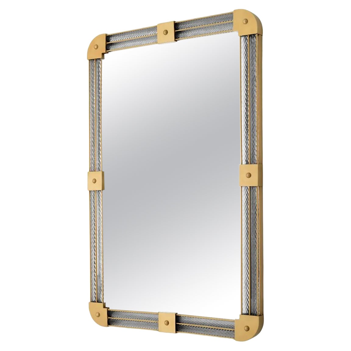Gamay Brass Mirror For Sale