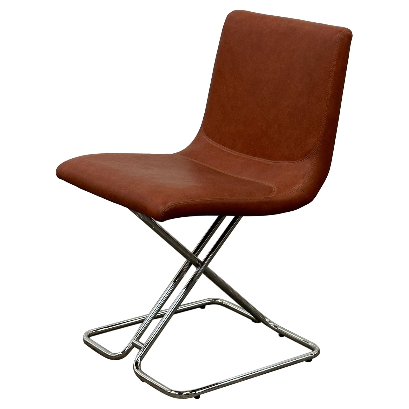 Vintage Italian Chrome Chair For Sale