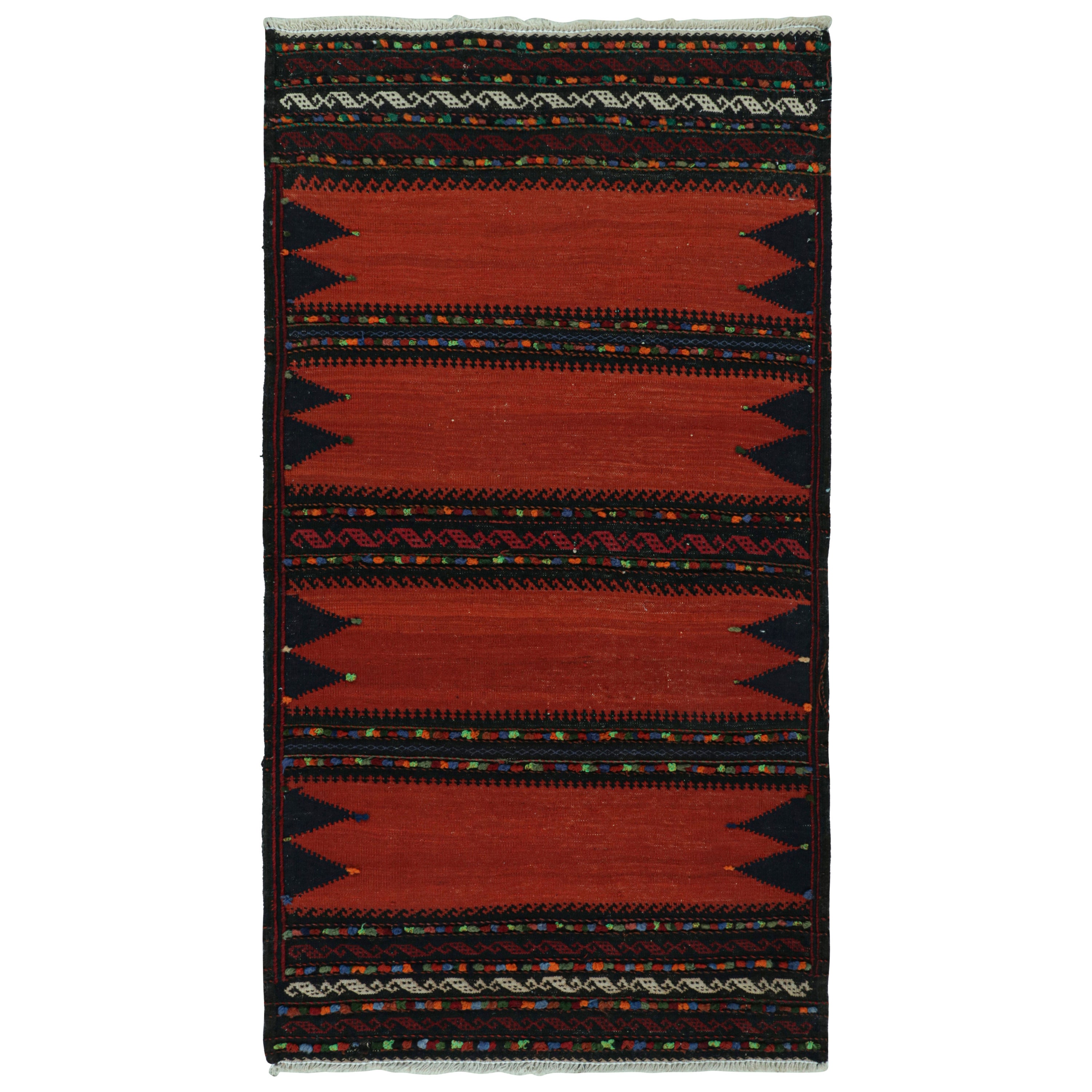 Vintage Afghan Kilim Scatter Rug, with Geometric Patterns from Rug & Kilim For Sale
