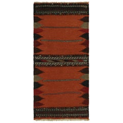 Afghanischer Vintage-Kelim-Schachtelteppich aus Afghanischem Kelim mit geometrischen Mustern, von Rug & Kilim