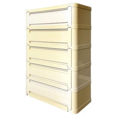 Italian modern modular chest of drawer 4964 by Olaf Von Bohr for Kartell, 1970s