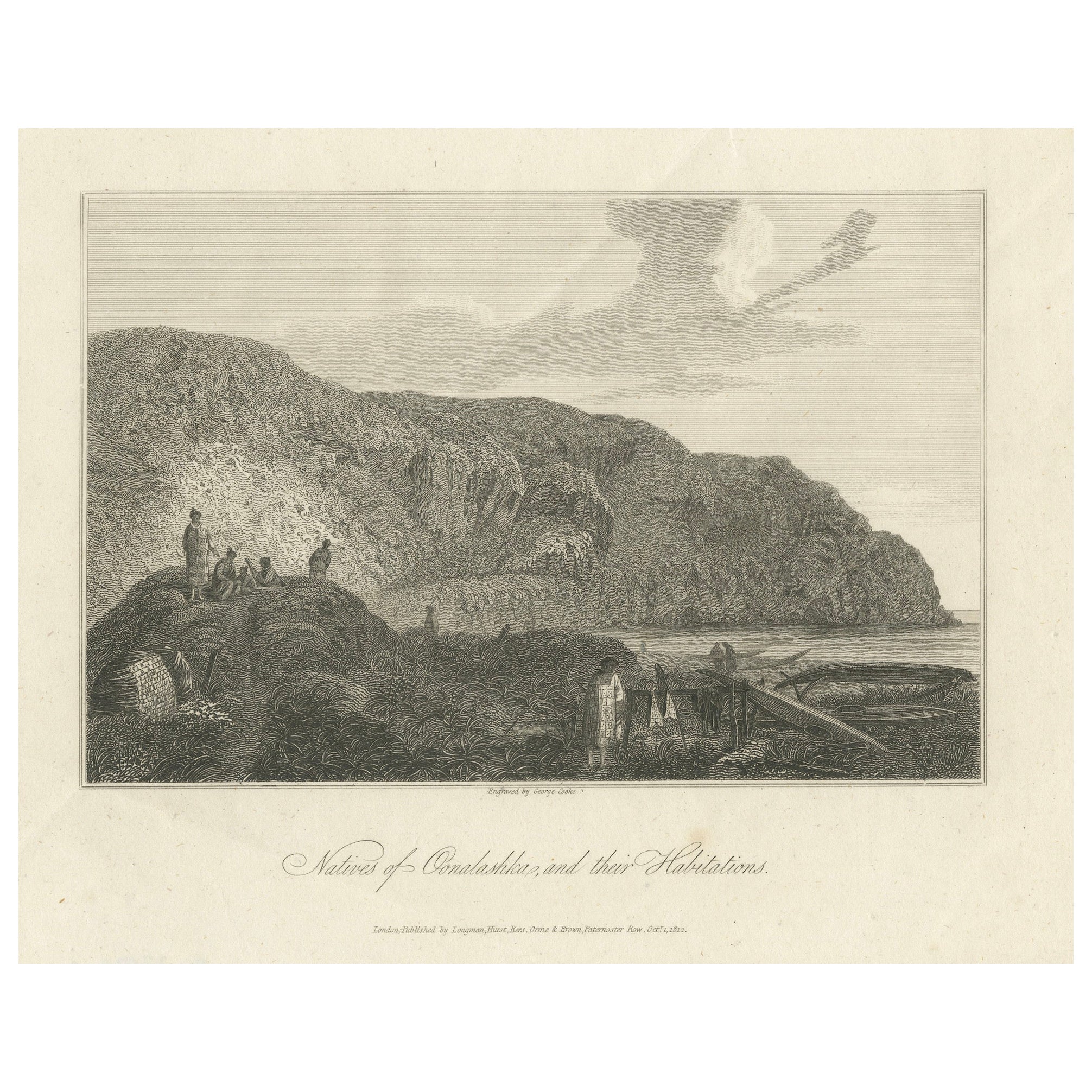 Life on the Edge: Unangan People of Unalaska, Late 18th Century For Sale
