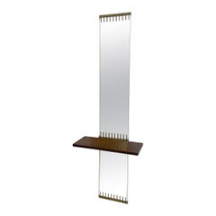 Mid-Century Modern Mirror by Ettore Sottsass for Santambrogio e De Berti, 1950s