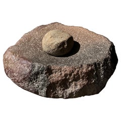 River Stone Mortar From Mexico, Circa late 1800´s