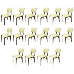 Set of 16 Dining Chairs by Thonet, circa 1960