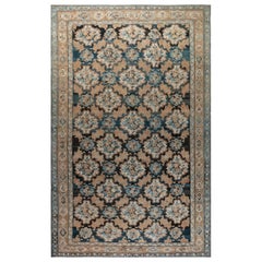 Tapis surdimensionné en laine antique persane Bakhtiari à motifs floraux