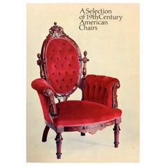 Vintage Selection of 19th c American Chairs, Exhib. Catalog Signed by the Author, 1st Ed