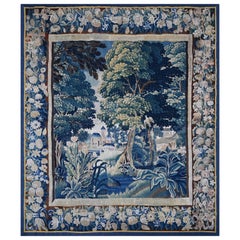 charming Verdure Aubusson Tapestry 18th century - 2m05Lx2m30H - N° 1366
