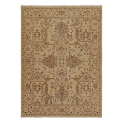 Rug & Kilim’s Persian Sultanabad Style Rug with Beige-Brown Floral Patterns