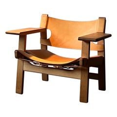 Spanische Stühle von Børge Mogensen für Fredericia, 1970er Jahre