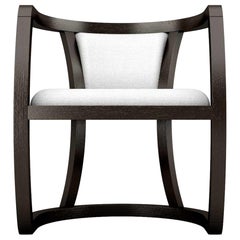 Hokkaido-Sessel - Moderner und minimalistischer schwarzer Sessel mit gepolstertem Sitz