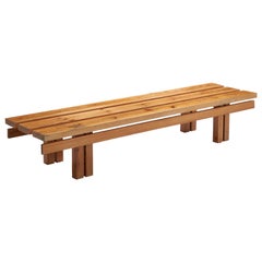 Swedish Designer, Bench, Pine, Sweden, 1970s