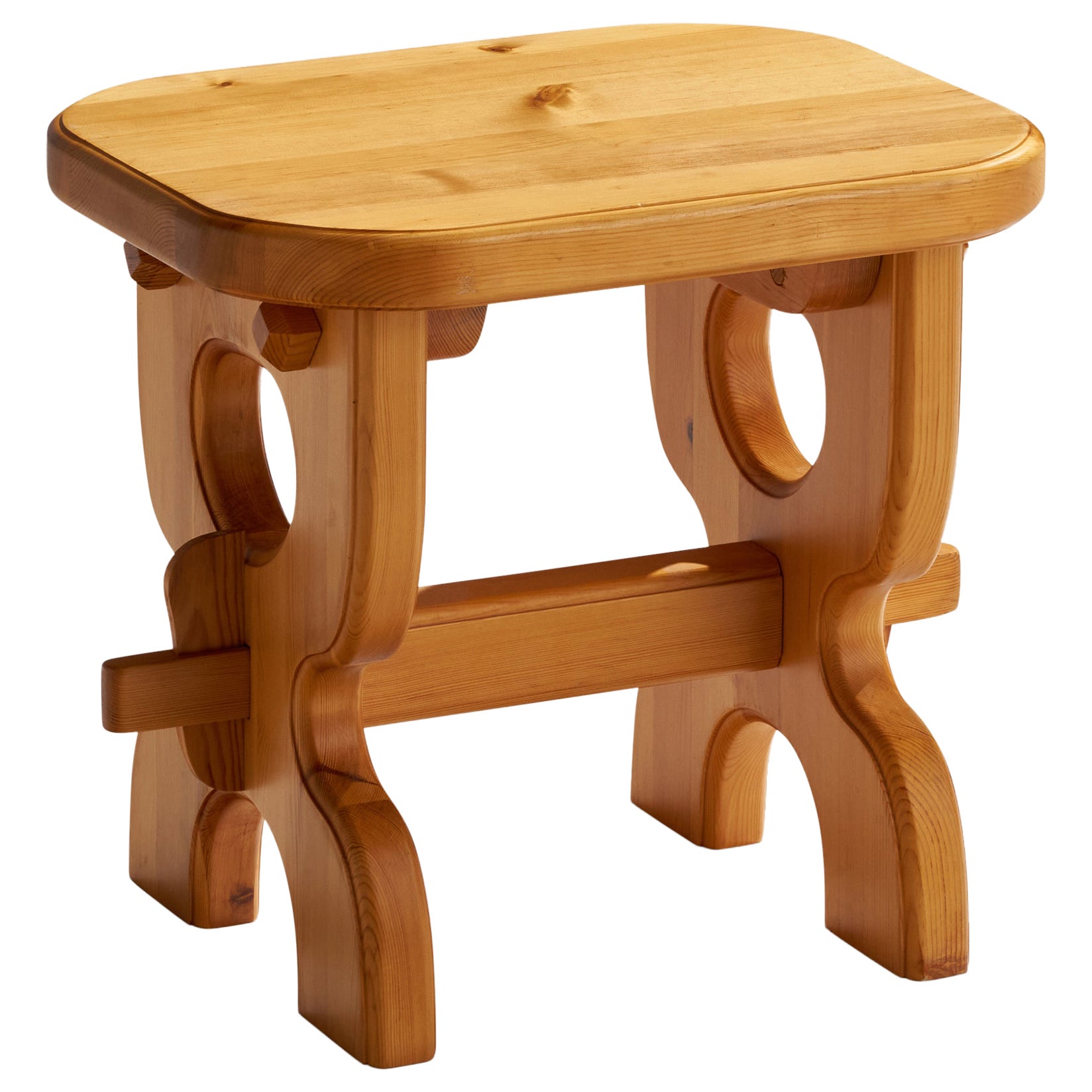 Swedish Designer, Side Table, Pine, Sweden, 1996 For Sale