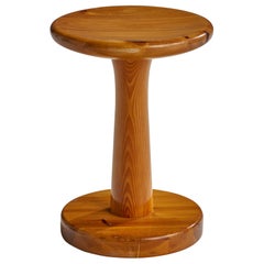 Swedish Designer, Stool, Pine, Sweden, 1970s