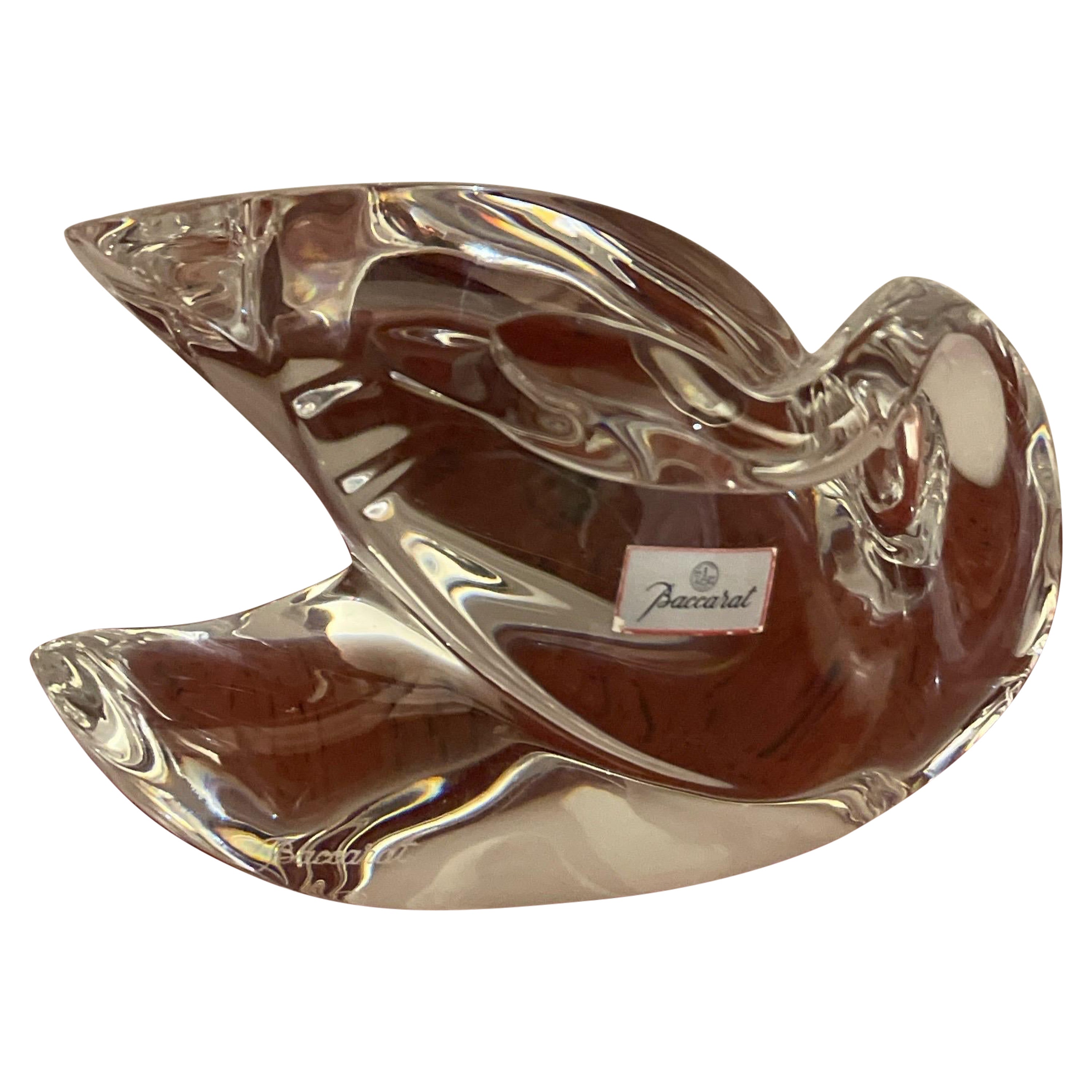 Baccarat Crystal Swan Figurine / Paperweight For Sale