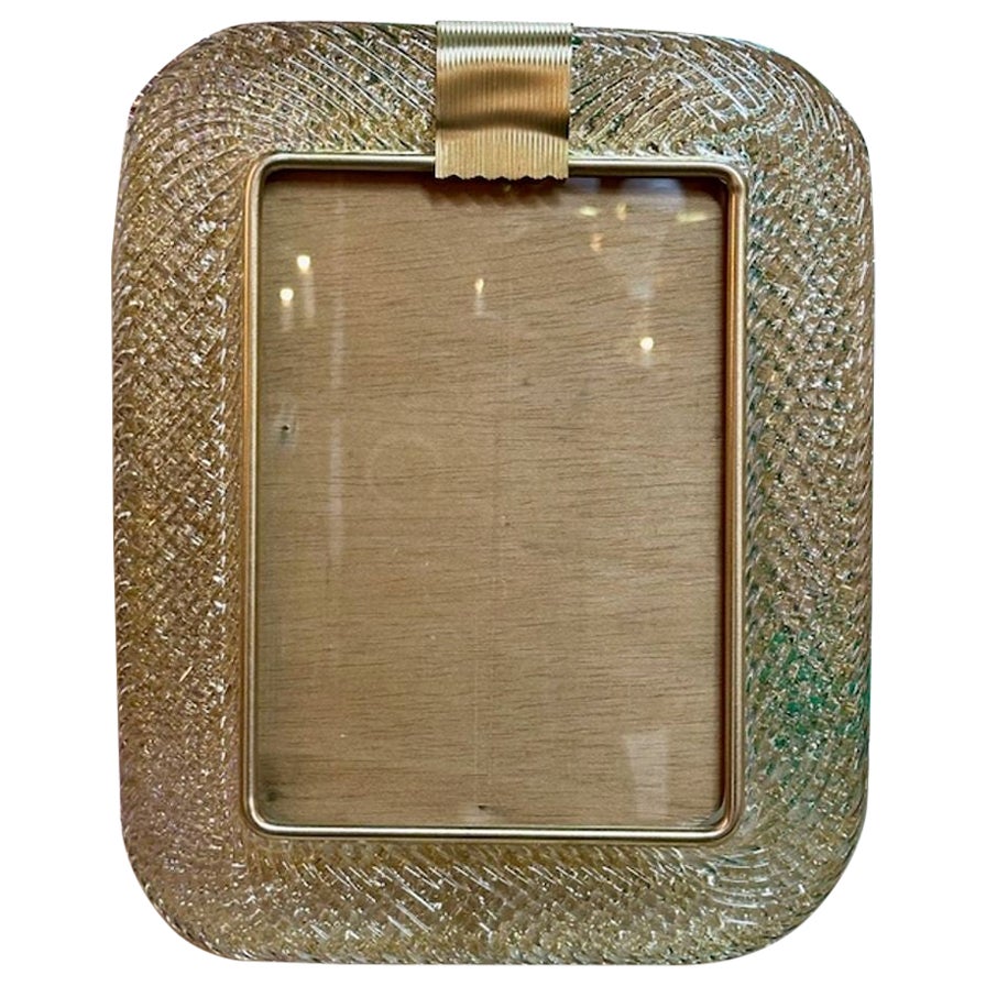 Murano Glass Picture Frame For Sale