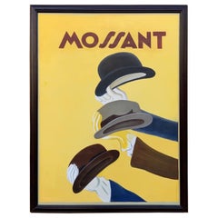Antique Art Deco Poster by Leonetto Cappiello Mossant Hats