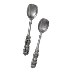 Pair of Don Drumm Bubble Spoons 