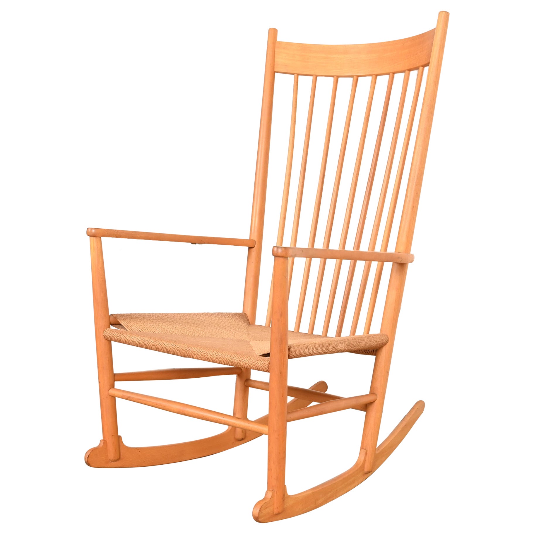 Hans Wegner Dänischer moderner Schaukelstuhl J-16, Hans Wegner