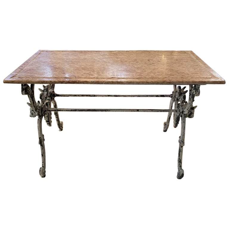 Butcher-Tisch aus Marmor des späten 19. Jahrhunderts im Angebot