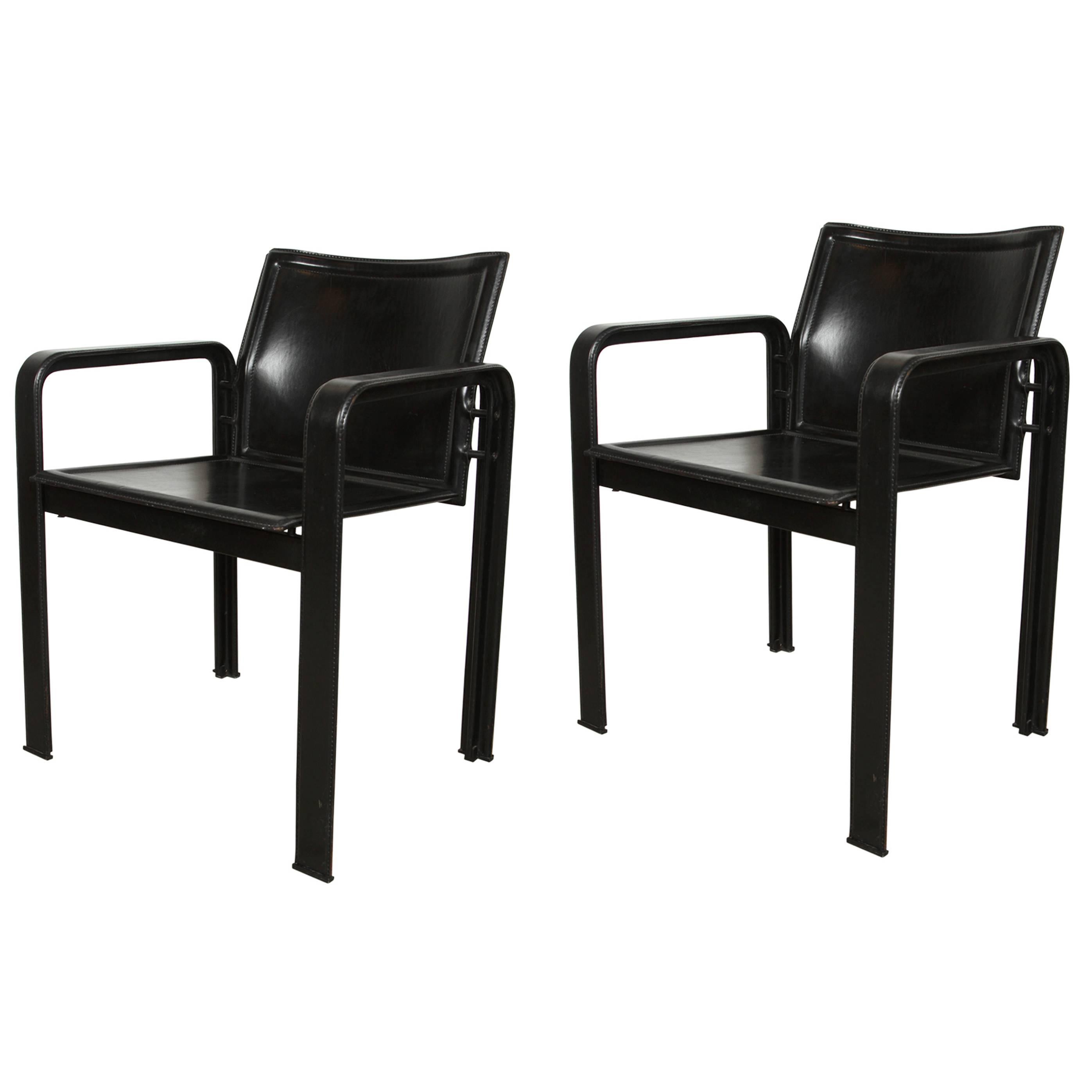 Set of Dining Chairs by Mateo Grassi For Sale