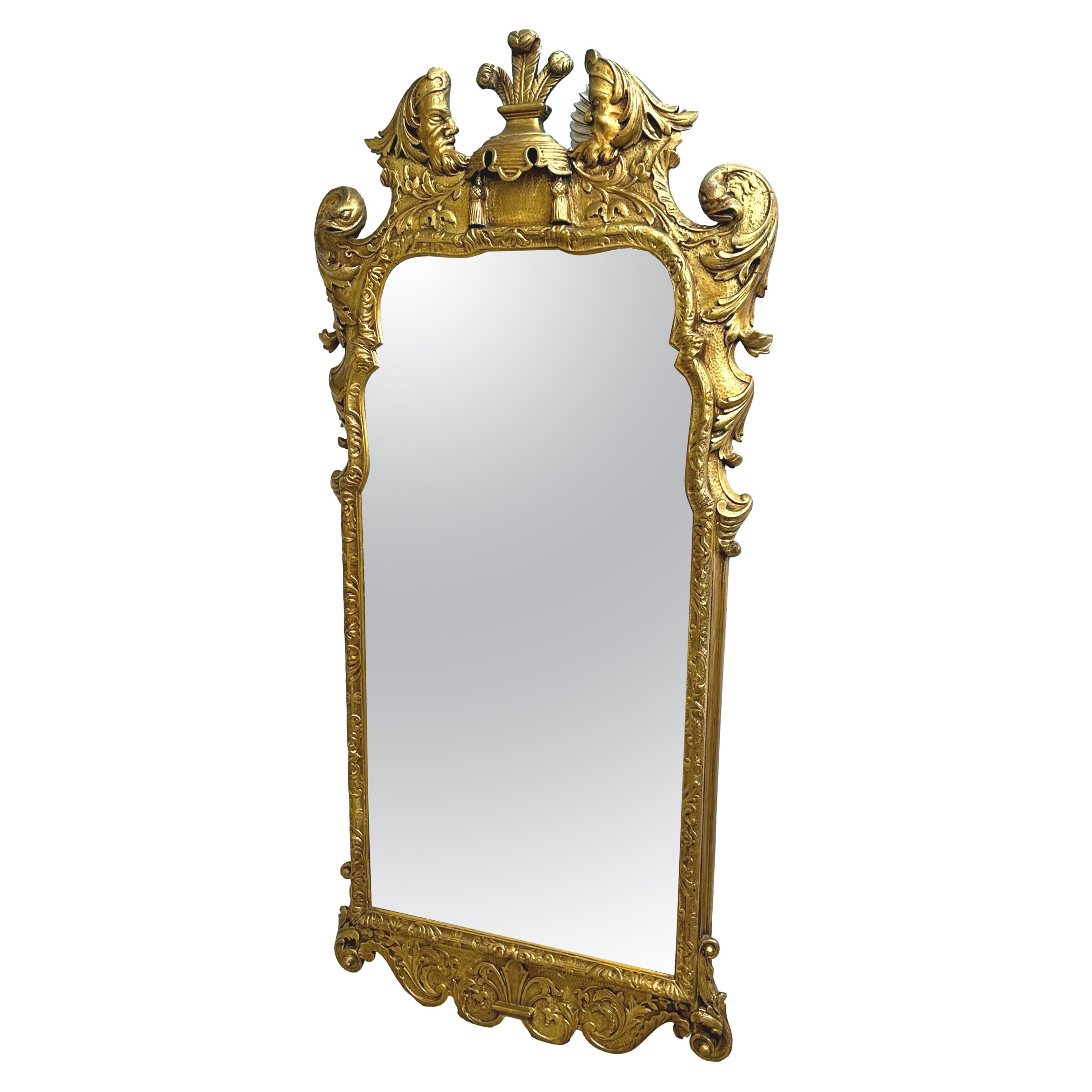 Late 19th Century Gilt Wall Mirror For Sale