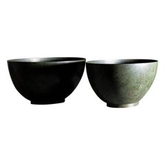 Used Pair of Italian Decorative Bronze Vases