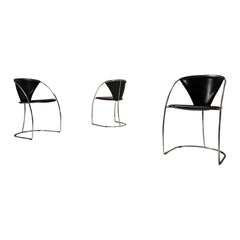 Set of Three Arrben Dining Chairs Model “Linda”, Italy 1982
