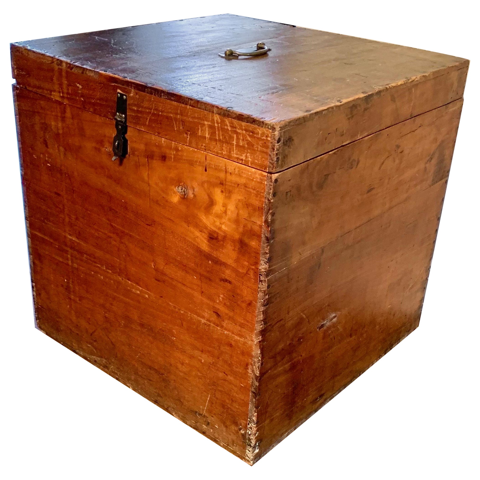 Boîte en bois française du début du 20e siècle