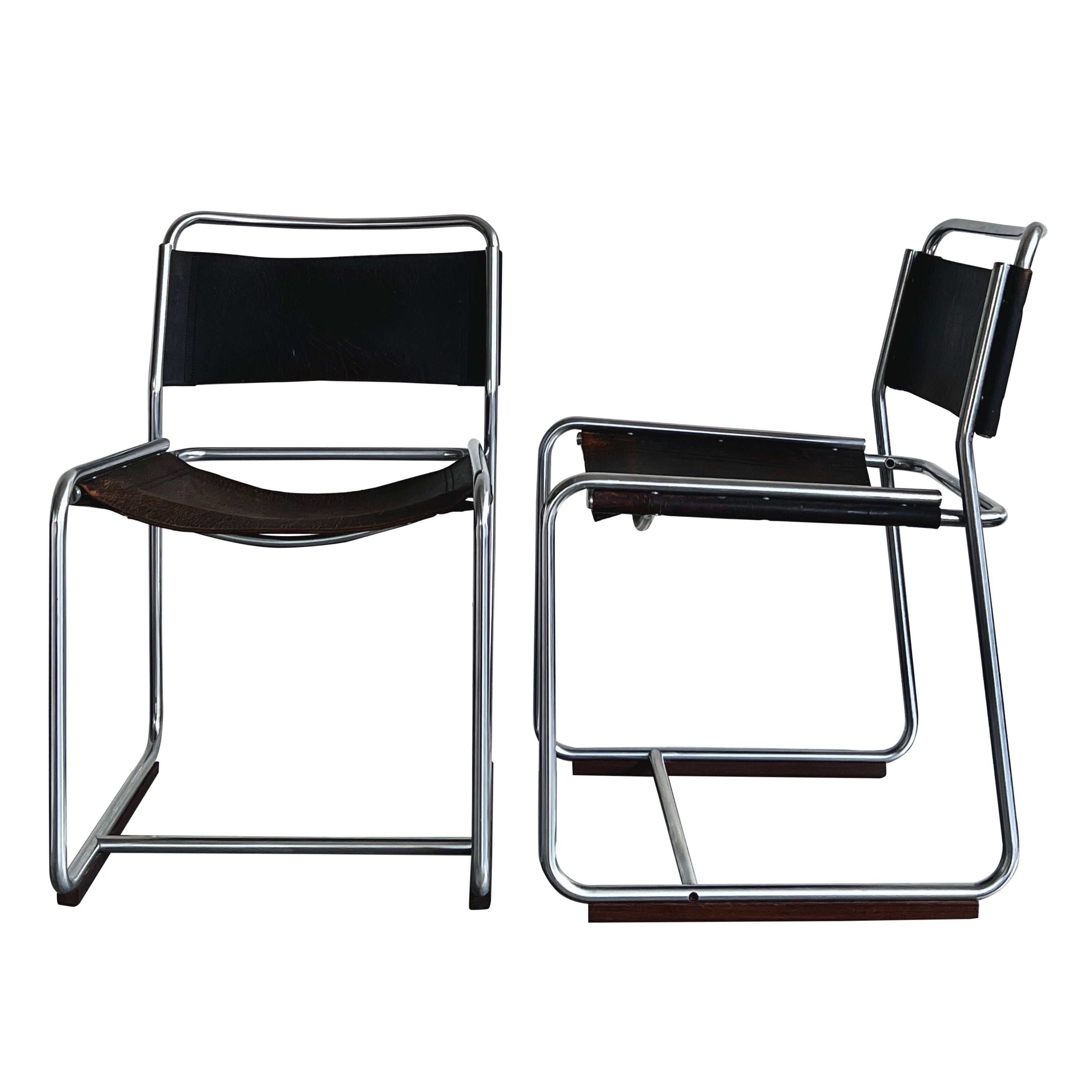 Ein Paar SE 18-Stühle von Bataille & Ibens für 't Spectrum, 1971