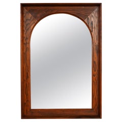 The Moderns Modern Arch Mirror by Dillingham Pecky Cypress Walnut Trim