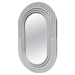 Miroir ovale cannelé - Large