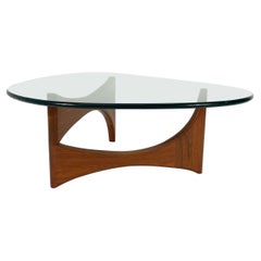 Vintage Adrian Pearsall Coffee Table in Solid Walnut