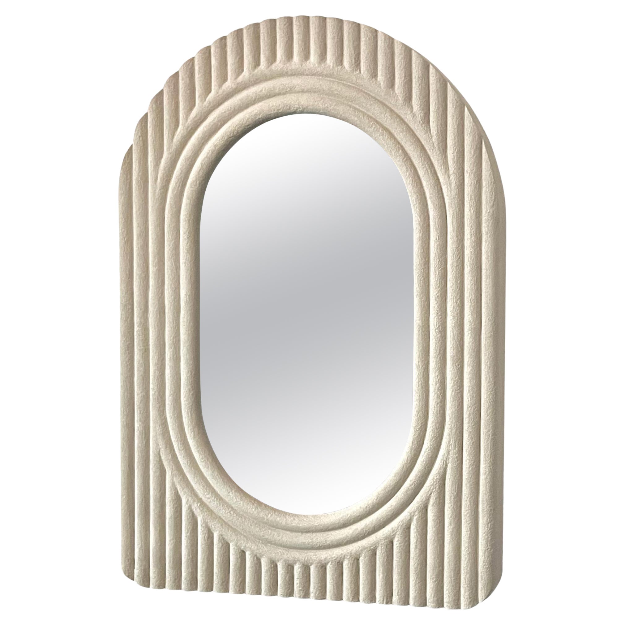 Fluted Arch Mirror